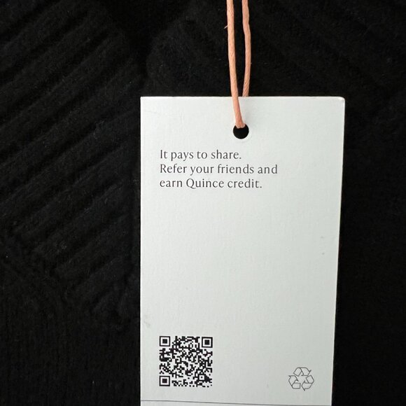 NWT Quince Mongolian Cashmere Oversized V-Neck Sweater Size XL - Picture 6 of 6